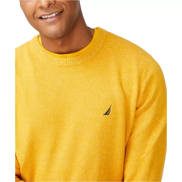 Nautica Mens Sustainably Crafted Crewneck SweaterYellow Gold