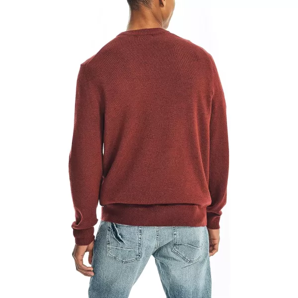 Nautica Mens Sustainably Crafted Crewneck SweatshirtBiking Red