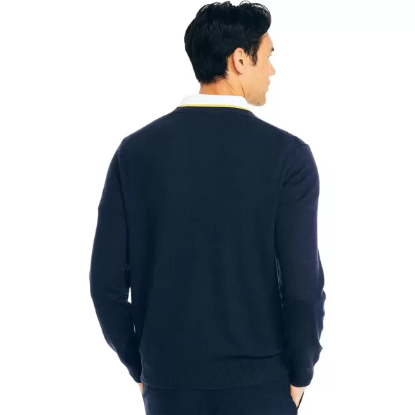 Nautica Mens Sustainably Crafted Crewneck SweatshirtNavtech Collection FallWinter 2024 Navy Seas