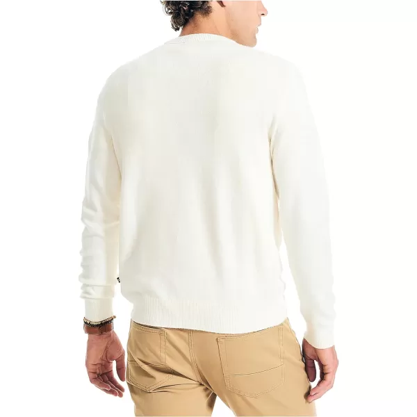 Nautica Mens Sustainably Crafted Crewneck SweatshirtSail Cream