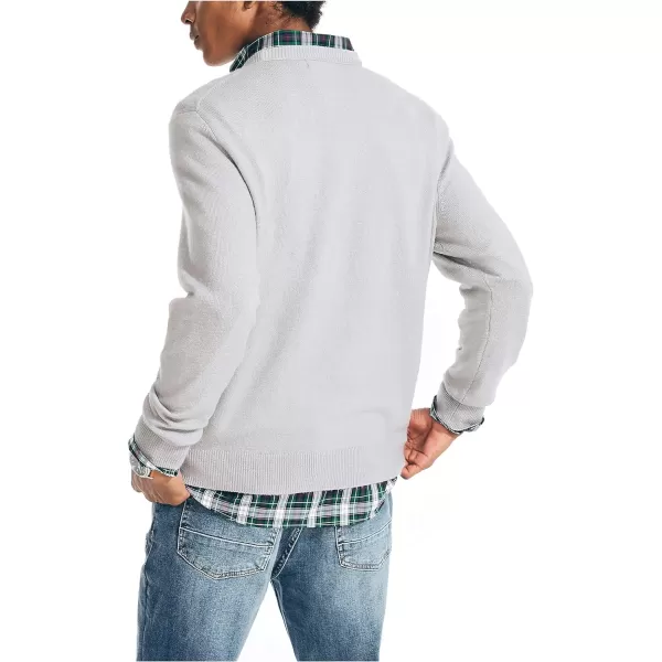 Nautica Mens Sustainably Crafted Crewneck SweatshirtSharkfin Grey