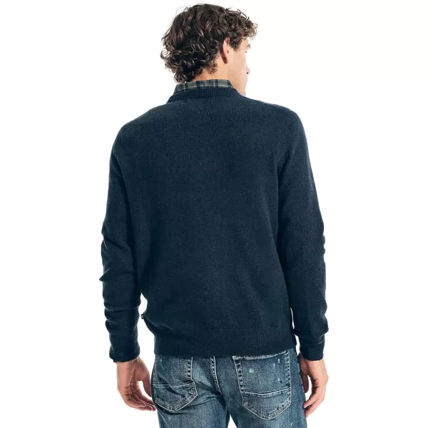 Nautica Mens Sustainably Crafted Crewneck SweatshirtSustainably Crafted FallWinter 2024 Navy