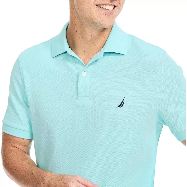 Nautica Mens Sustainably Crafted Deck PoloAngel Blue