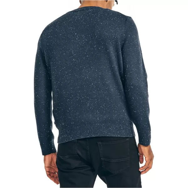 Nautica Mens Sustainably Crafted Donegal Crewneck SweaterNavy