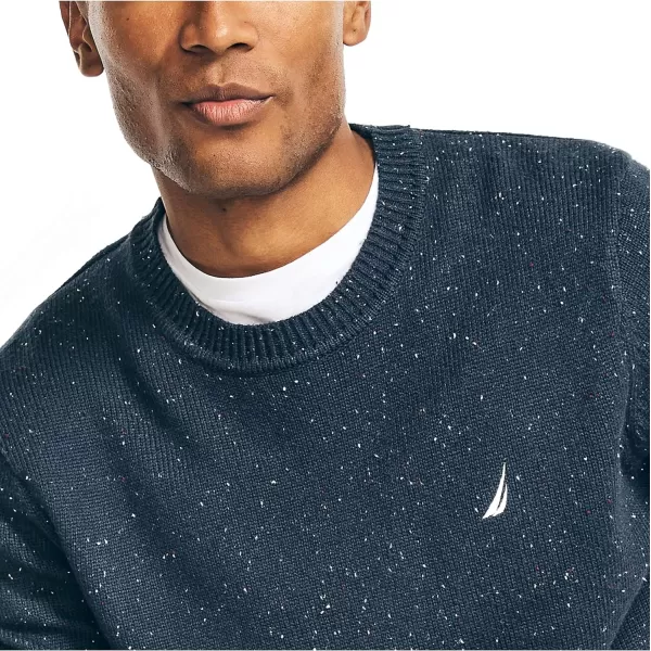 Nautica Mens Sustainably Crafted Donegal Crewneck SweaterNavy