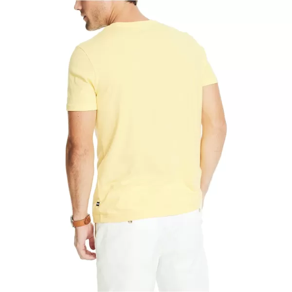 Nautica Mens Sustainably Crafted Logo Graphic TShirtAspen Gold