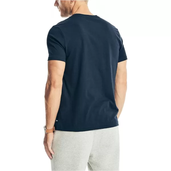 Nautica Mens Sustainably Crafted Logo Graphic TShirtNavy