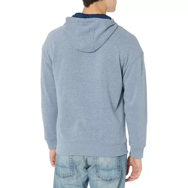 Nautica Mens Sustainably Crafted Logo HoodieDeep Anchor Heather