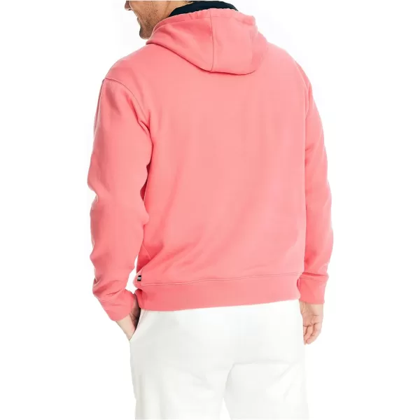 Nautica Mens Sustainably Crafted Logo HoodieTeaberry