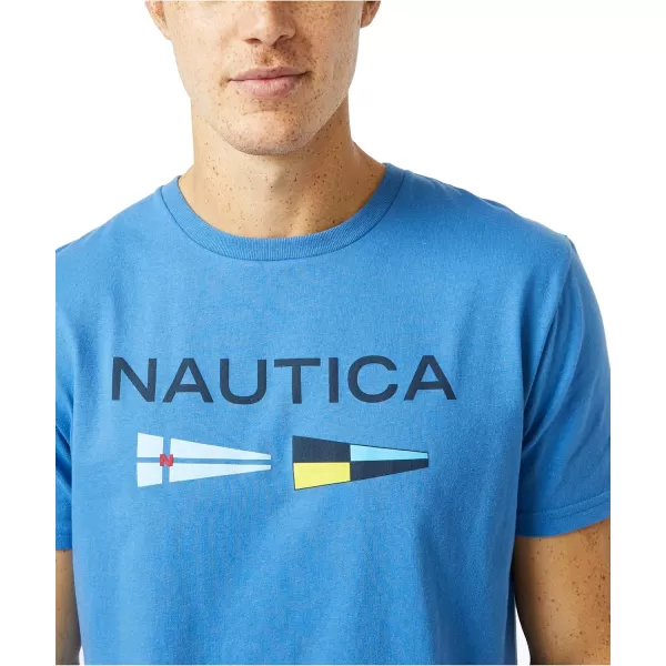 Nautica Mens Sustainably Crafted Logo Signal Flag Graphic TShirtDelft