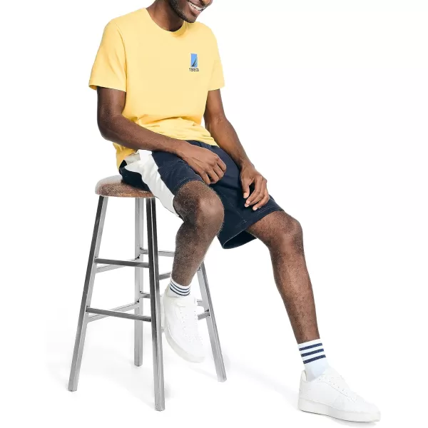 Nautica Mens Sustainably Crafted N83 Graphic TShirtGold Flag