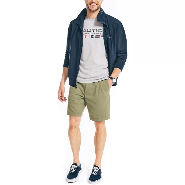 Nautica Mens Sustainably Crafted Ocean Challenge Graphic TShirtGrey Heather