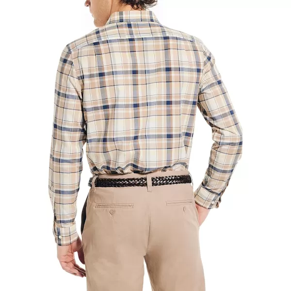 Nautica Mens Sustainably Crafted Plaid ShirtMilitary Tan