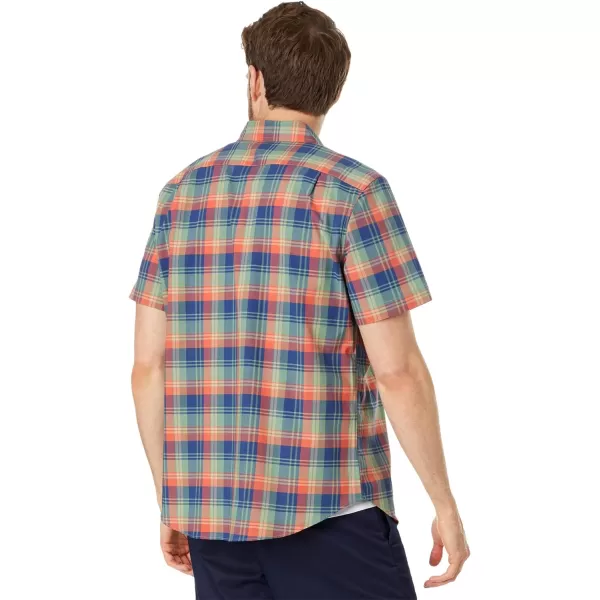 Nautica Mens Sustainably Crafted Plaid ShortSleeve ShirtDark Ivy