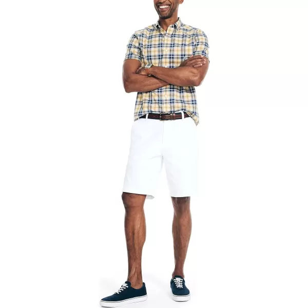 Nautica Mens Sustainably Crafted Plaid ShortSleeve ShirtOatmeal