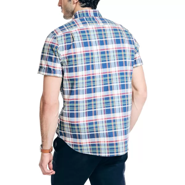 Nautica Mens Sustainably Crafted Plaid ShortSleeve ShirtUndrercurrent