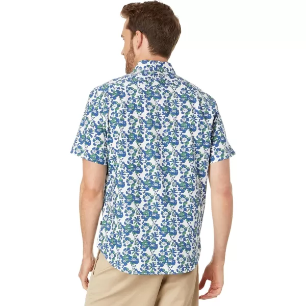 Nautica Mens Sustainably Crafted Printed ShortSleeve ShirtMarshmallow