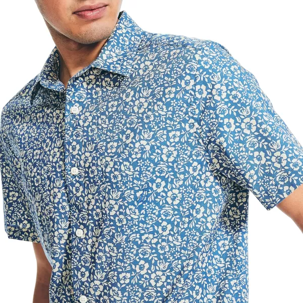 Nautica Mens Sustainably Crafted Printed ShortSleeve ShirtUndercurrent