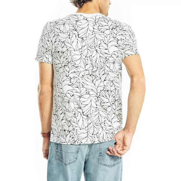 Nautica Mens Sustainably Crafted Printed TShirtSail Cream