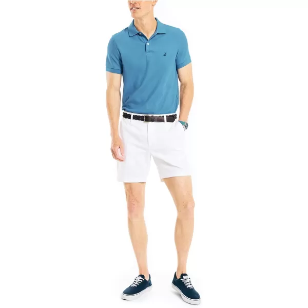 Nautica Mens Sustainably Crafted Slim Fit Performance Deck PoloDelft