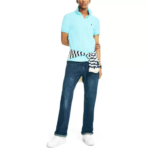 Nautica Mens Sustainably Crafted Slim Fit PerformanceAngel Blue