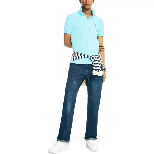 Nautica Mens Sustainably Crafted Slim Fit PerformanceAngel Blue