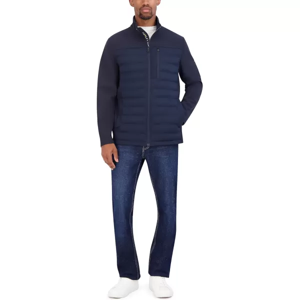 Nautica Mens Tech Shell Hybrid JacketNavy