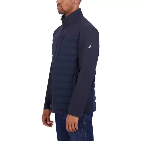 Nautica Mens Tech Shell Hybrid JacketNavy