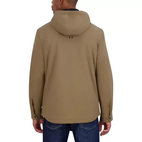 Nautica Mens Transitional Sherpa Lined Hooded JacketOtter