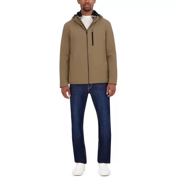 Nautica Mens Transitional Sherpa Lined Hooded JacketOtter