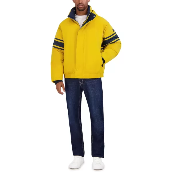 Nautica Mens Vintage Bomber JacketMustard