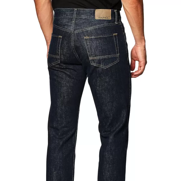 Nautica Mens Vintage Straight Denim JeansMarine Rinse