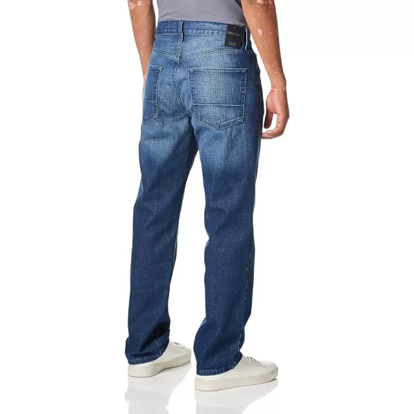 Nautica Mens Vintage Straight Denim JeansMedium Sky Wash