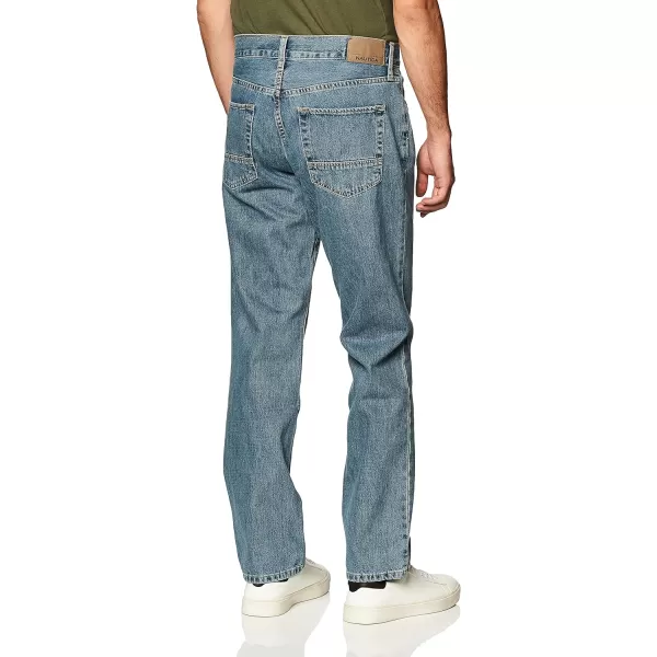 Nautica Mens Vintage Straight Denim JeansRocky Point Blue