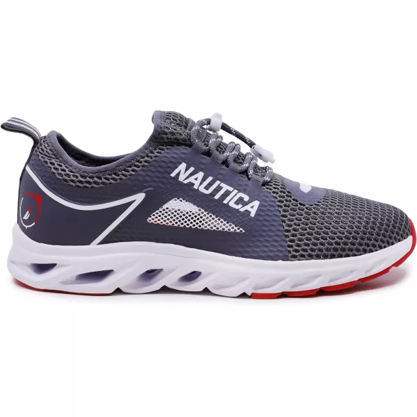 Nautica Mens Water Shoes Jogging Quick Dry Pool Sports SneakerGrey