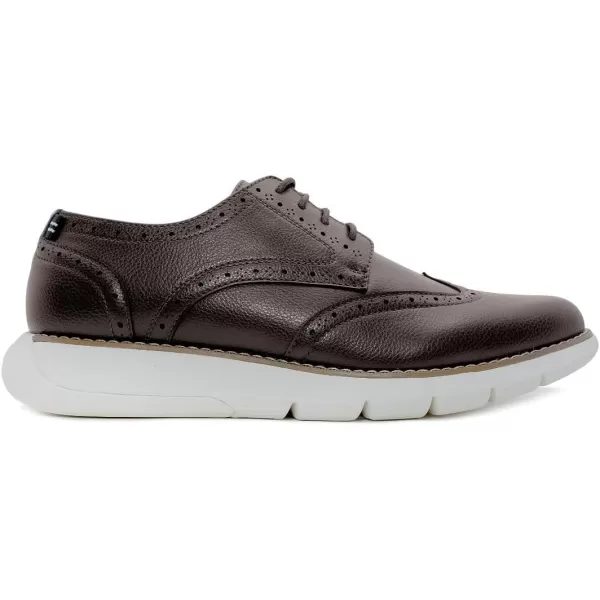 Nautica Mens Wingtip Oxford LaceUp Sneakers for Dress and Walking  Stylish and Comfortable Choice for Oxford Business Casual and Everyday ComfortBrownwarren