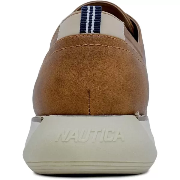 Nautica Mens Wingtip Oxford LaceUp Sneakers for Dress and Walking  Stylish and Comfortable Choice for Oxford Business Casual and Everyday ComfortTanajax