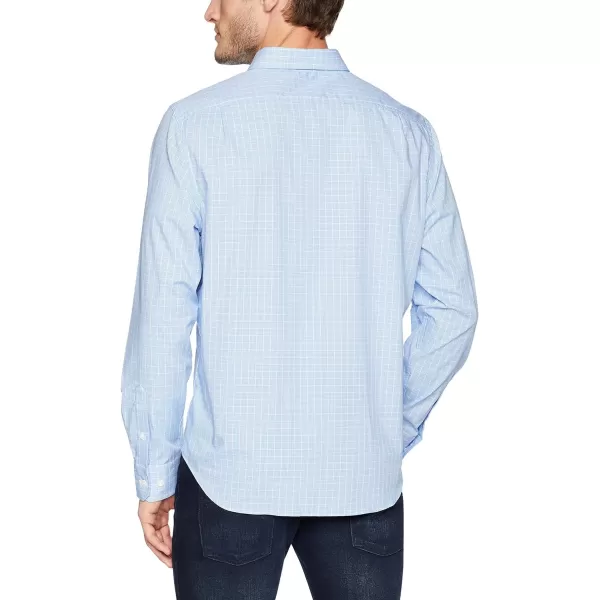 Nautica Mens Wrinkle Resistant Long Sleeve Button Front ShirtRegatta