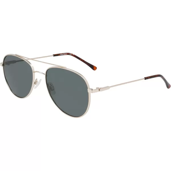 Nautica N2244s Pilot SunglassesGoldG15