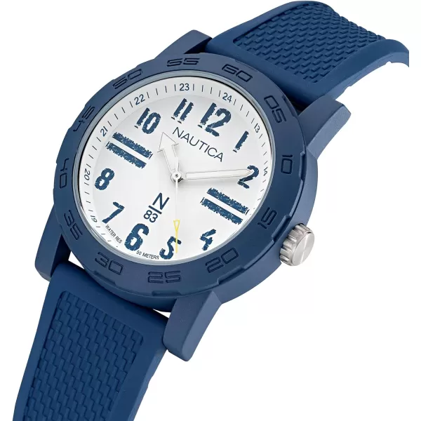 Nautica N83 Mens NAPATS301 Ayia Triada Blue Wheat PU Fiber Strap WatchNautica N83 Mens NAPATS301 Ayia Triada Blue Wheat PU Fiber Strap Watch