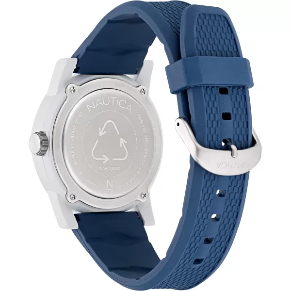 Nautica N83 Mens NAPATS304 Ayia Triada Blue Wheat PU Fiber Strap WatchNautica N83 Mens NAPATS304 Ayia Triada Blue Wheat PU Fiber Strap Watch