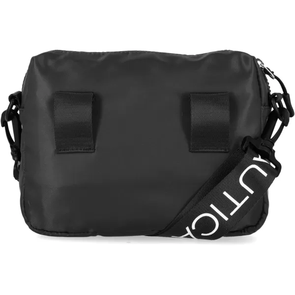 Nautica Nylon Bean CrossbodyBelt Bag with Adjustable Shoulder StrapBlack