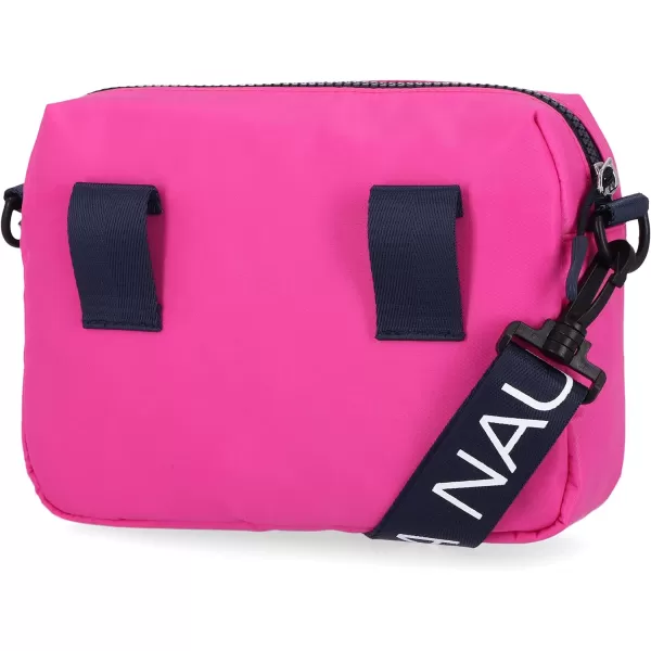 Nautica Nylon Bean CrossbodyBelt Bag with Adjustable Shoulder StrapHot Pink