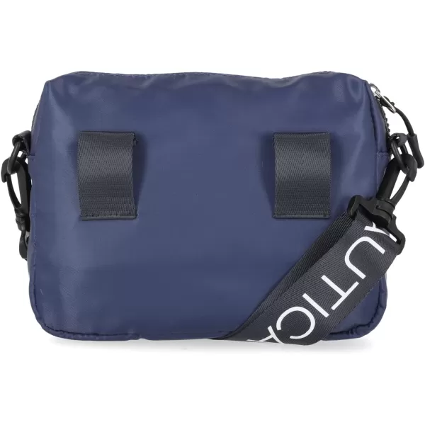 Nautica Nylon Bean CrossbodyBelt Bag with Adjustable Shoulder StrapIndigo