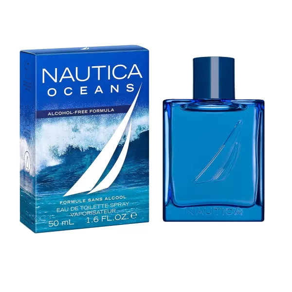 Nautica Oceans Eau de Toilette Spray Vegan Formula Fragrance Aquatic Accords and Hints of Wood 16oz16 Fl Oz Pack of 1