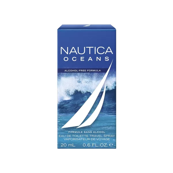 Nautica Oceans Eau de Toilette Spray Vegan Formula Fragrance Aquatic Accords and Hints of Wood 16ozPack of 30