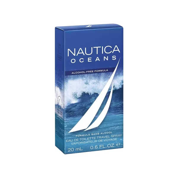 Nautica Oceans Eau de Toilette Spray Vegan Formula Fragrance Aquatic Accords and Hints of Wood 16ozPack of 30