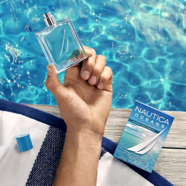 Nautica Oceans Pacific Coast Eau De Toilette  Uplifting Refreshing Scent  Earthy Marine Notes of Pinewood and Mint  Ideal for Day Wear  16 Fl Oz160 Fl Oz Pack of 24