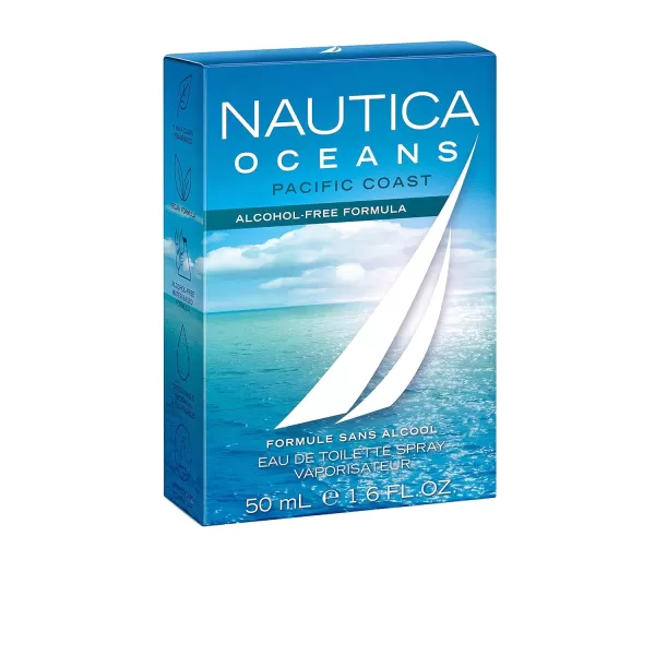 Nautica Oceans Pacific Coast Eau De Toilette  Uplifting Refreshing Scent  Earthy Marine Notes of Pinewood and Mint  Ideal for Day Wear  16 Fl Oz160 Fl Oz Pack of 1