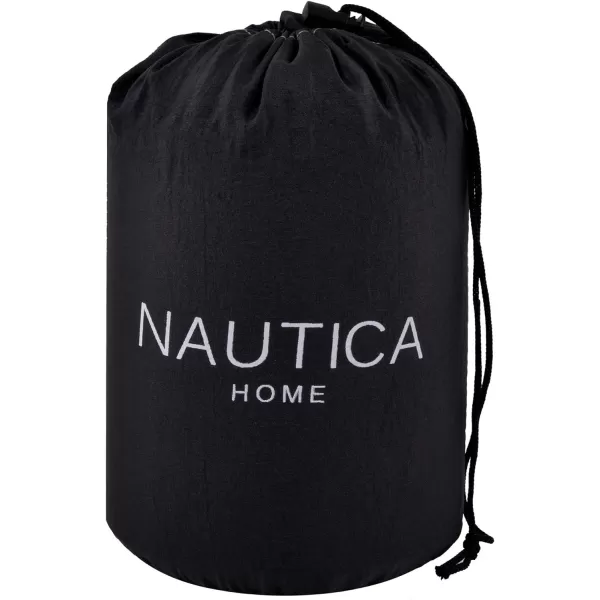 Nautica Portable Camping Hammock 12Person Kids or Adults with Straps Caribiners amp Bag for TravelBackpackingHikingBackyardLawn Sugar SwizzleMaritime Blue LargeBlack BeautyDark Grey Small